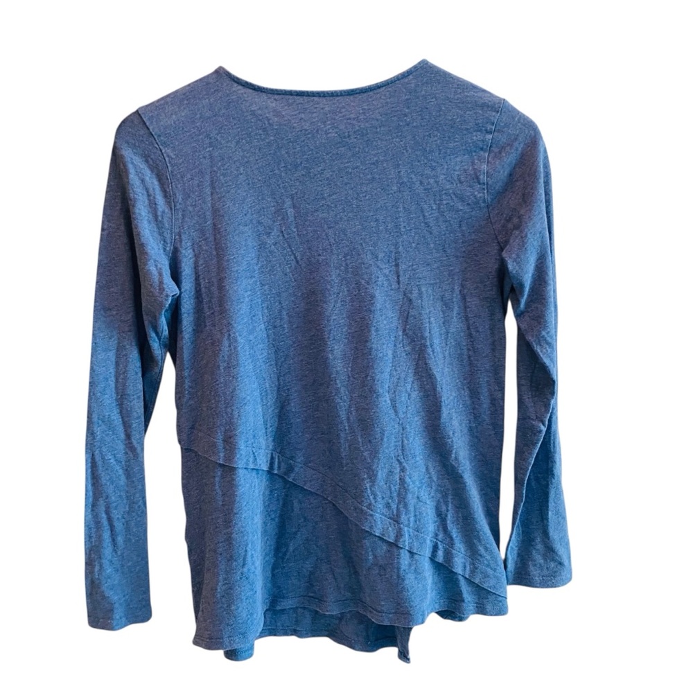 Pure J.Jill | Blue Layered Asymmetrical Tee - Picture 3 of 7